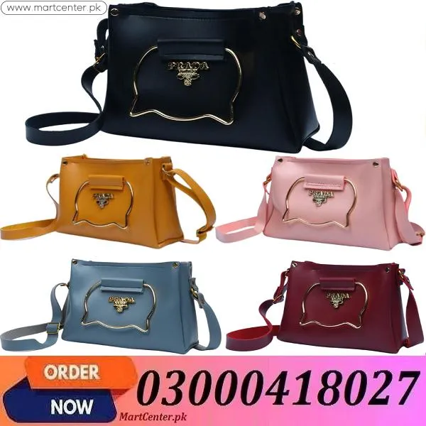 Gray Cat Handle Handbag for Women